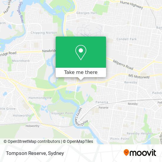 Tompson Reserve map