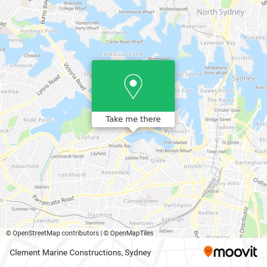 Clement Marine Constructions map