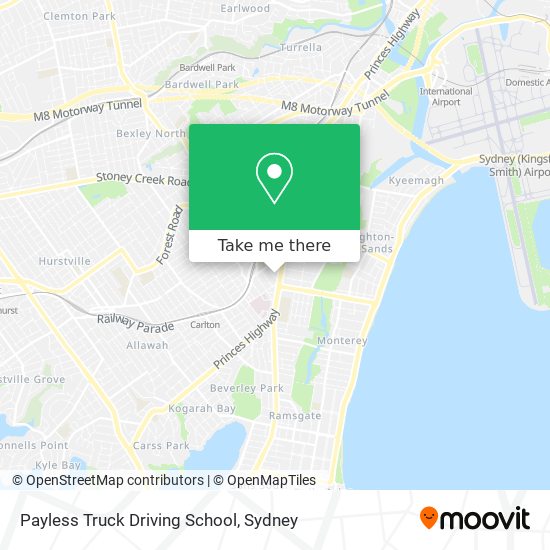 Mapa Payless Truck Driving School