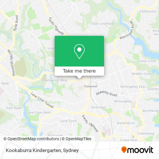 Kookaburra Kindergarten map