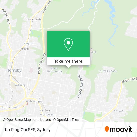 Ku-Ring-Gai SES map