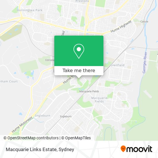 Mapa Macquarie Links Estate