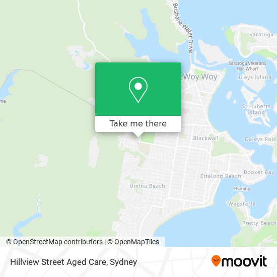 Hillview Street Aged Care map