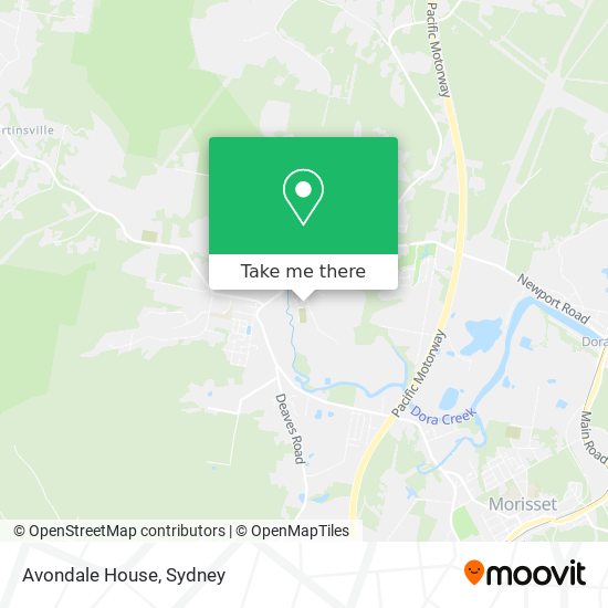 Avondale House map