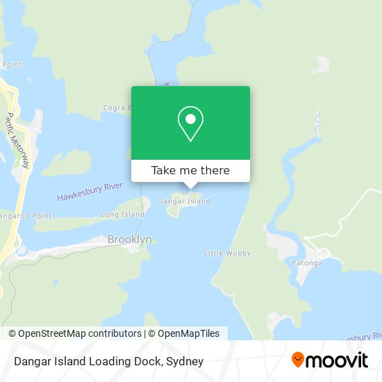 Dangar Island Loading Dock map