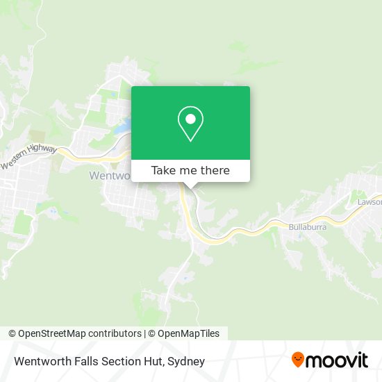 Wentworth Falls Section Hut map