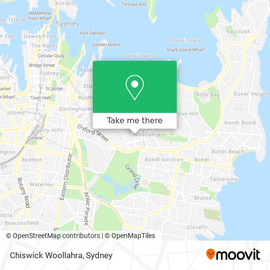 Chiswick Woollahra map