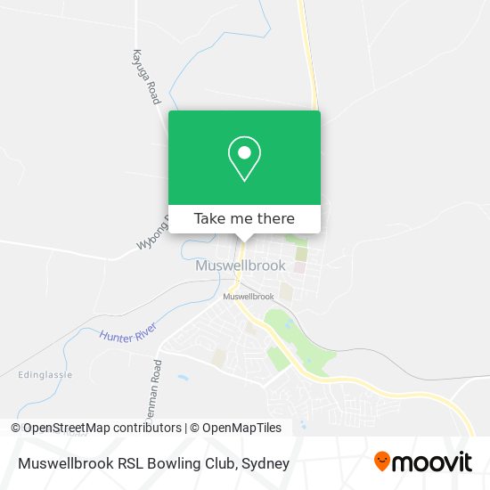 Muswellbrook RSL Bowling Club map