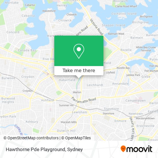 Hawthorne Pde Playground map