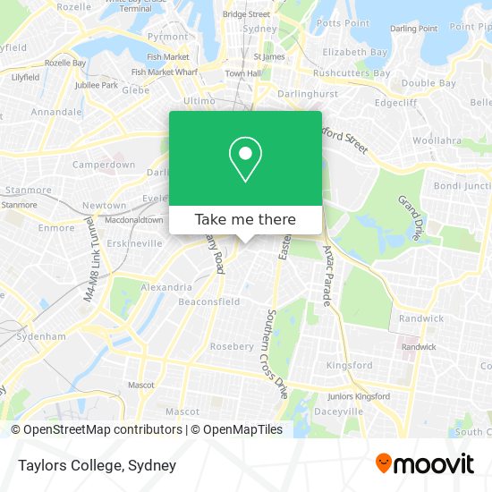 Taylors College map