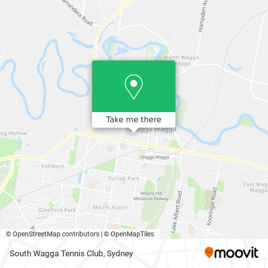 Mapa South Wagga Tennis Club