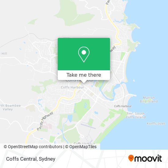 Coffs Central map