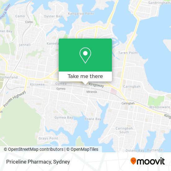 Priceline Pharmacy map