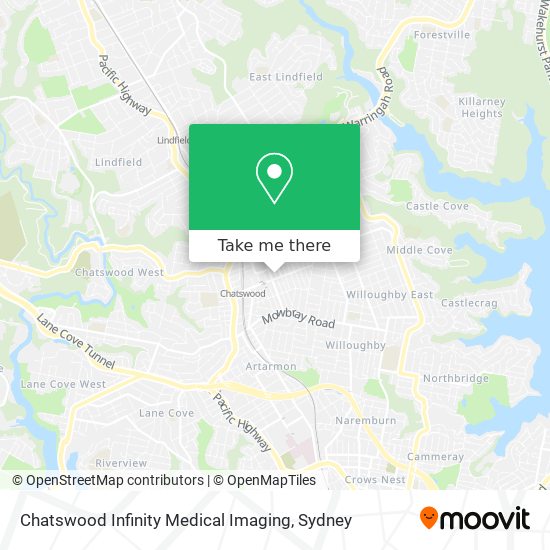 Chatswood Infinity Medical Imaging map