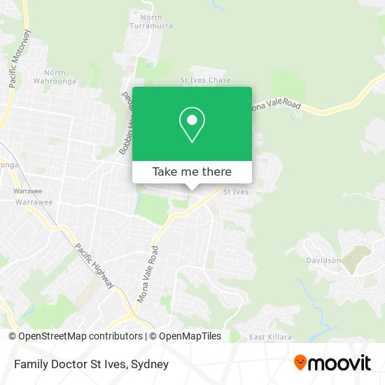 Family Doctor St Ives map