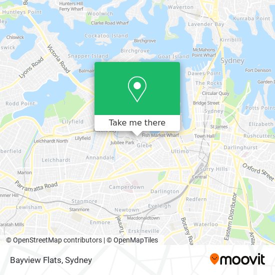 Mapa Bayview Flats