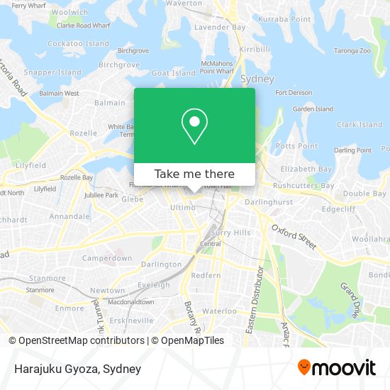Harajuku Gyoza map