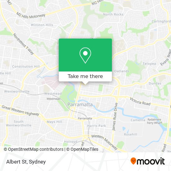 Albert St map