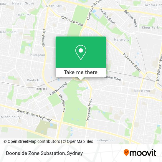 Doonside Zone Substation map