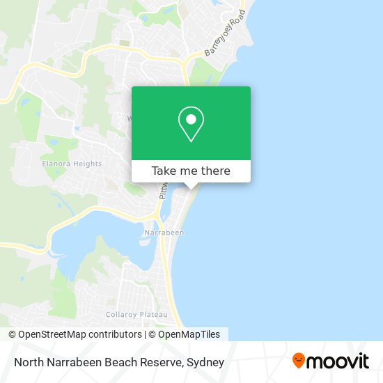 North Narrabeen Beach Reserve map