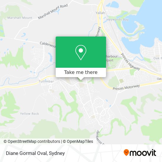 Mapa Diane Gormal Oval