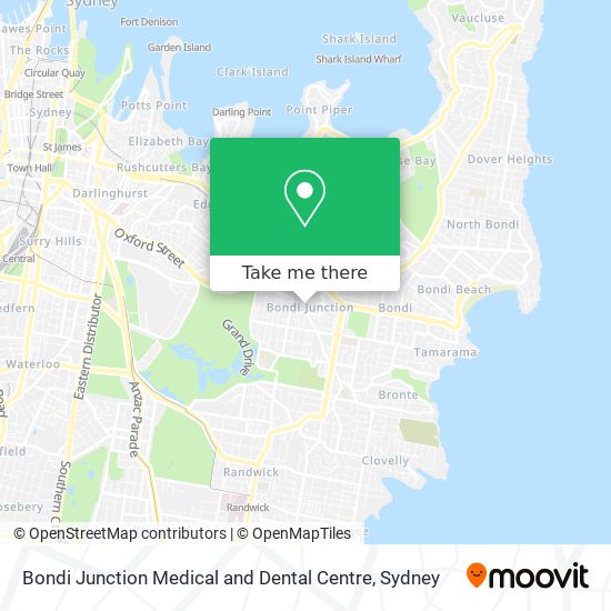 Bondi Junction Medical and Dental Centre map