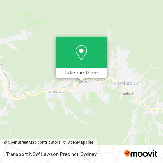 Mapa Transport NSW Lawson Precinct