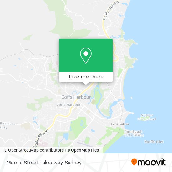 Marcia Street Takeaway map