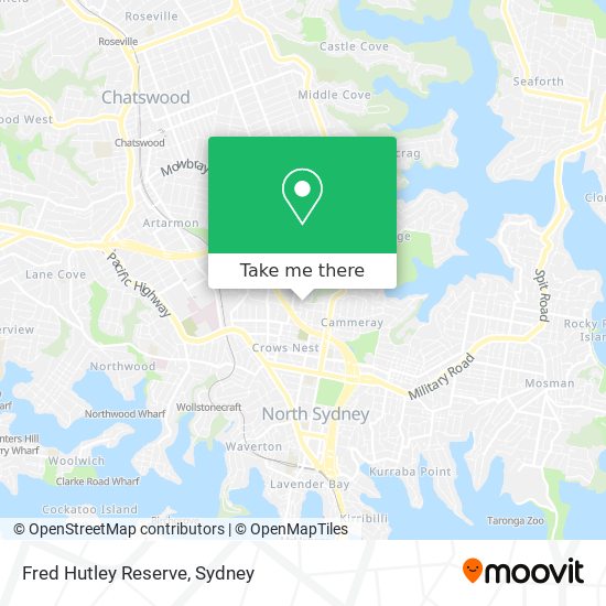 Fred Hutley Reserve map