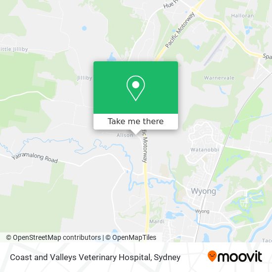 Coast and Valleys Veterinary Hospital map