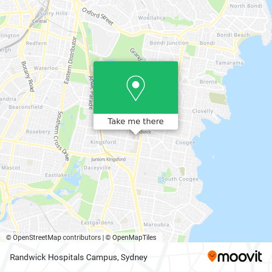 Randwick Hospitals Campus map