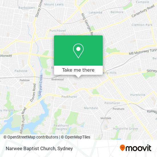 Narwee Baptist Church map