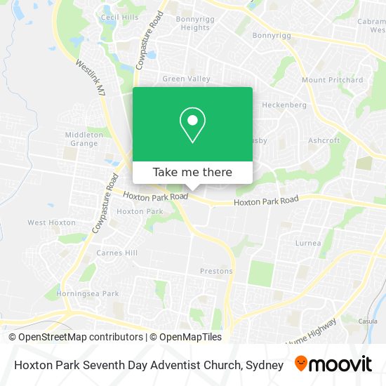 Hoxton Park Seventh Day Adventist Church map