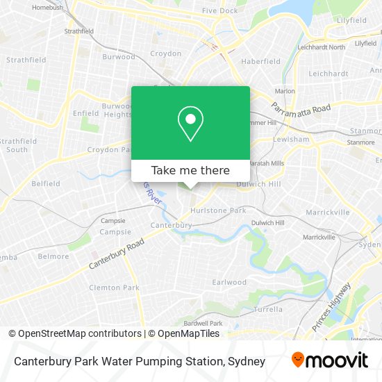 Mapa Canterbury Park Water Pumping Station