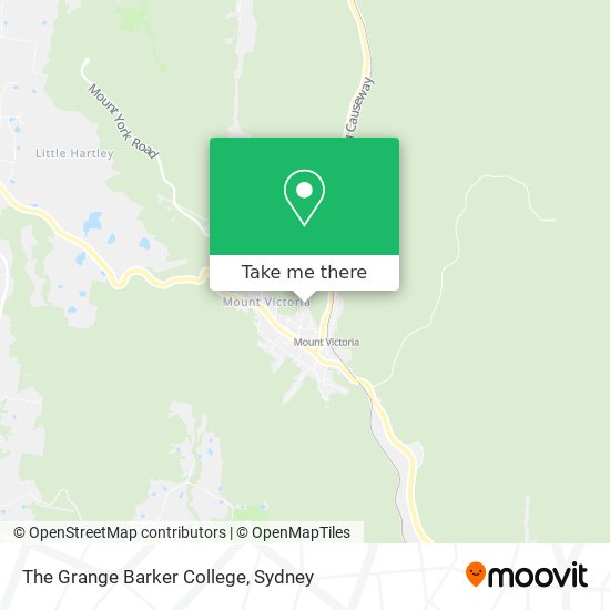 Mapa The Grange Barker College