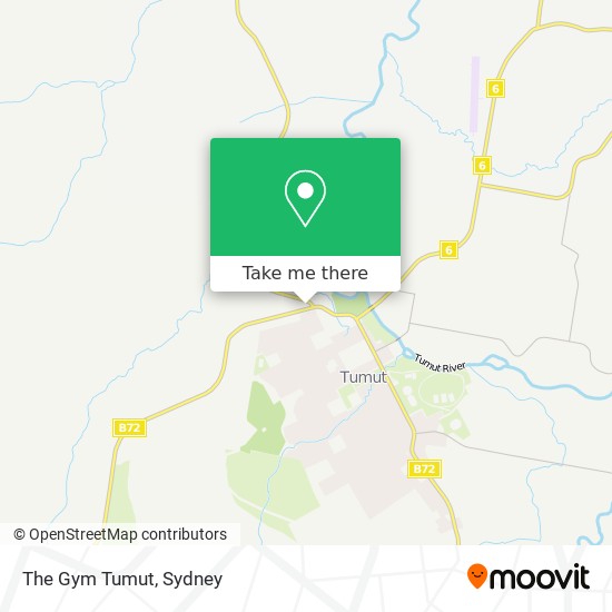 The Gym Tumut map