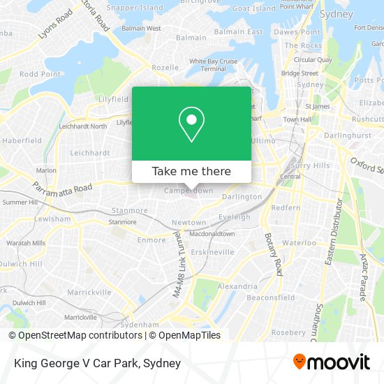 King George V Car Park map