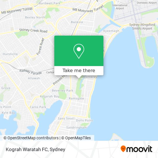 Kograh Waratah FC map