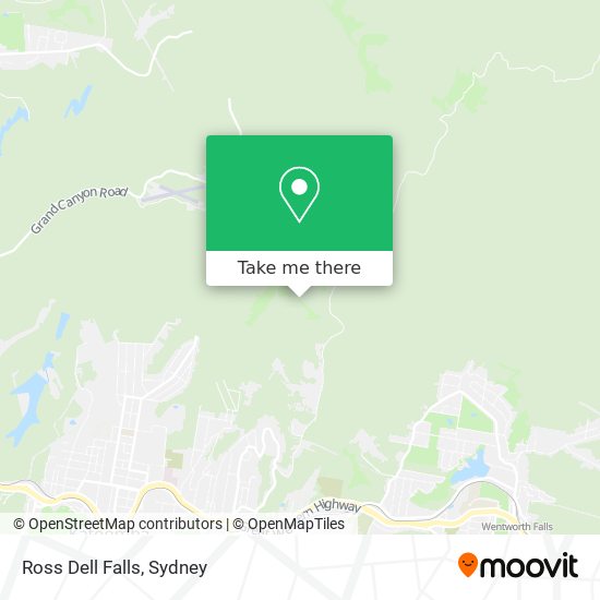 Mapa Ross Dell Falls