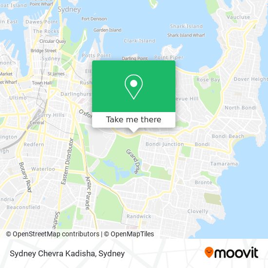 Sydney Chevra Kadisha map