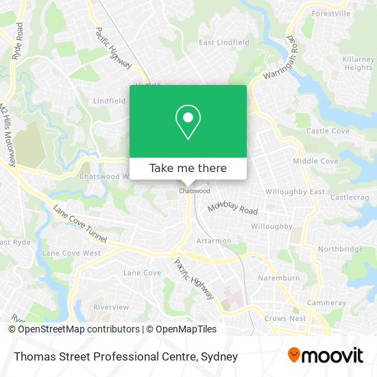 Thomas Street Professional Centre map