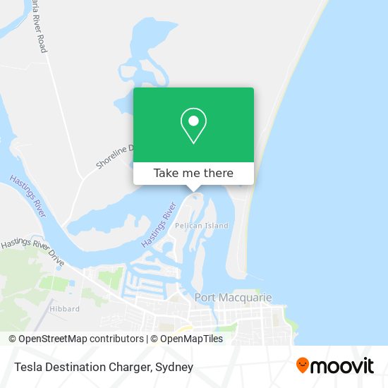 Tesla Destination Charger map