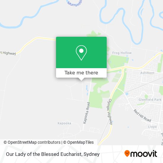 Our Lady of the Blessed Eucharist map