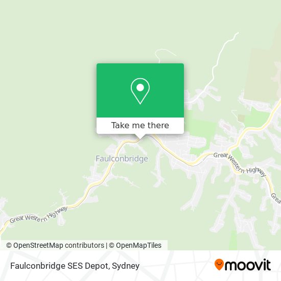 Mapa Faulconbridge SES Depot