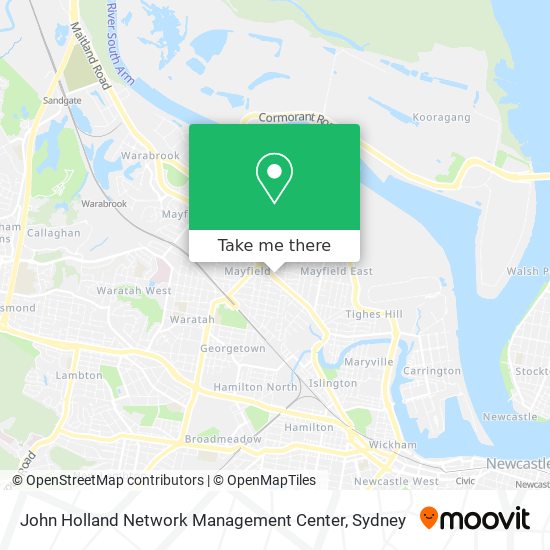 John Holland Network Management Center map