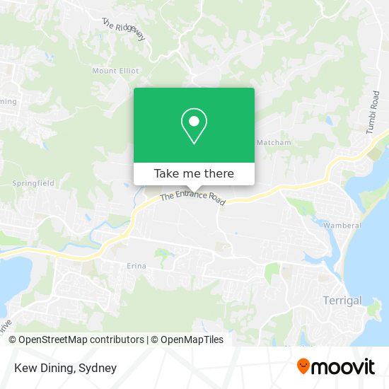 Kew Dining map