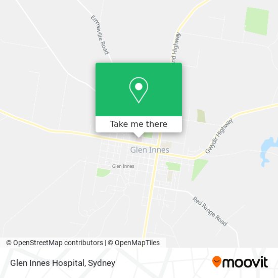 Glen Innes Hospital map
