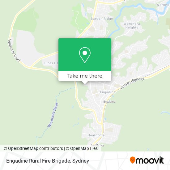 Mapa Engadine Rural Fire Brigade