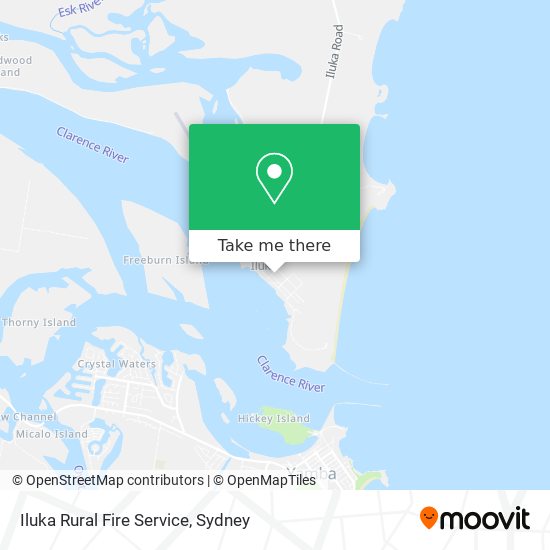 Mapa Iluka Rural Fire Service