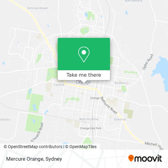 Mercure Orange map